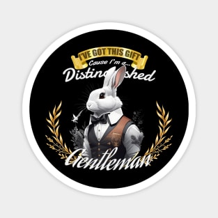 The Distinguished Rabbit Gentleman Magnet